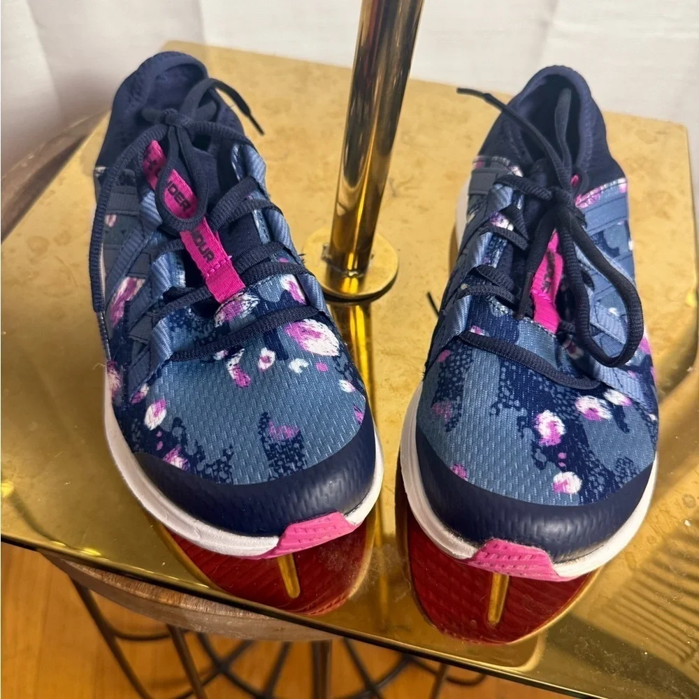 Under Armour Blue and Pink Sneakers with Stylish Design 4